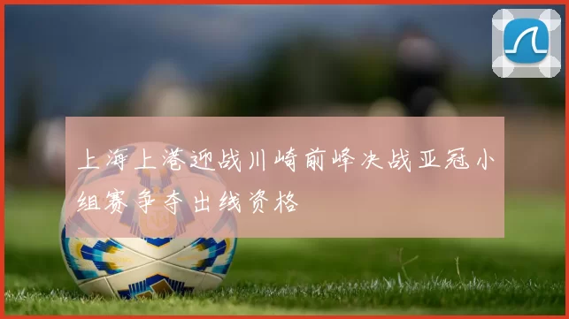 上海上港迎战川崎前峰决战亚冠小组赛争夺出线资格
