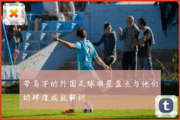 带乌字的外国足球明星盘点与他们的辉煌成就解析